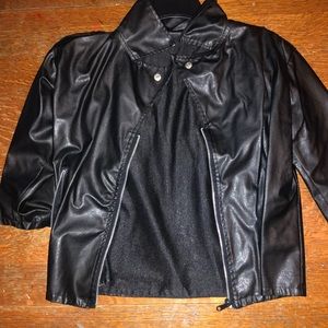 Black polyester jacket
